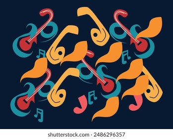 Discover our music pattern logo vector, designed to symbolize rhythm and harmony. Featuring a dynamic, artistic design, perfect for music festivals, bands, and audio-related businesses J