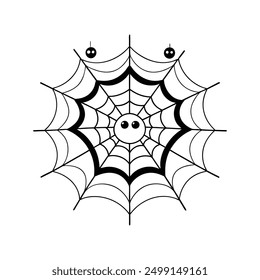 Discover our Spider Webs Halloween Elements Vector Illustration, perfect for adding a spooky touch to your Halloween designs. This detailed graphic is ideal for decorations, invitations, and more.