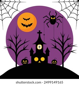 Discover our Spider Webs Halloween Elements Vector Illustration, perfect for adding a spooky touch to your Halloween designs. This detailed graphic is ideal for decorations, invitations, and more.