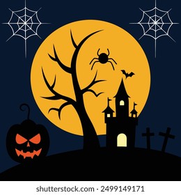 Discover our Spider Webs Halloween Elements Vector Illustration, perfect for adding a spooky touch to your Halloween designs. This detailed graphic is ideal for decorations, invitations, and more.