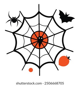 Descubra nuestra Ilustración vectorial de Elementos de Halloween Spider Webs, perfecta para agregar un toque espeluznante a tus diseños de Halloween. Este gráfico detallado es ideal para decoraciones, invitaciones y más.