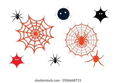 Descubra nuestra Ilustración vectorial de Elementos de Halloween Spider Webs, perfecta para agregar un toque espeluznante a tus diseños de Halloween. Este gráfico detallado es ideal para decoraciones, invitaciones y más.