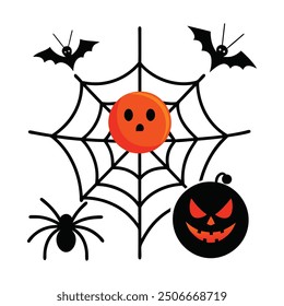 Descubra nuestra Ilustración vectorial de Elementos de Halloween Spider Webs, perfecta para agregar un toque espeluznante a tus diseños de Halloween. Este gráfico detallado es ideal para decoraciones, invitaciones y más.