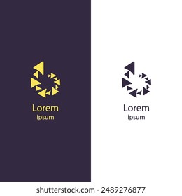 Entdecken ist das perfekte abstrakte Logo für Ihr Unternehmen. Dieses moderne, hochwertige Vektorgrafik-Design ist ideal für alle branden. Anpassen die Farben und fügen Sie Ihren Namen leicht, um es einzigartig zu Ihrem.