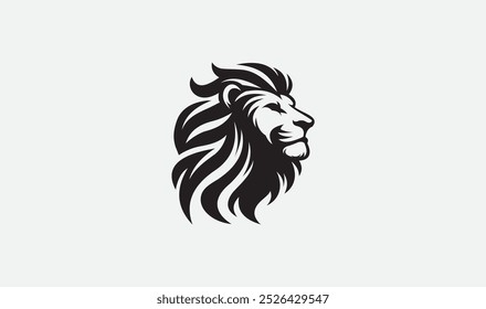 Descubra una silueta de cara de león potente y detallada, perfecta para añadir un toque majestuoso a tus diseños. Ideal para marcas, logotipos, camisetas y más.