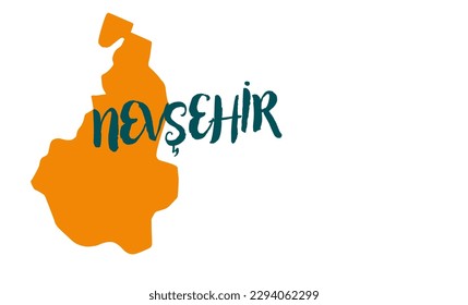 Discover Nevşehir Province's Regions with a Clear Vector Map