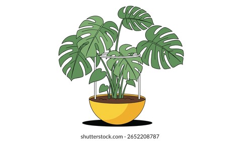 Descubra os segredos para cultivar uma planta interior próspera de Monstera com estas dicas de cuidados essenciais e técnicas para folhagem verde saudável e raízes aéreas