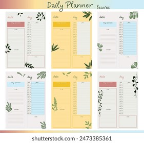 Discover a selection of six elegant botanical daily planners for efficient and stylish scheduling and organization