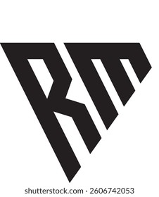 "Discover a sleek and modern RM words logo—a perfect blend of typography and creativity. Ideal for professional branding with a geometric, stylish, and timeless appeal."