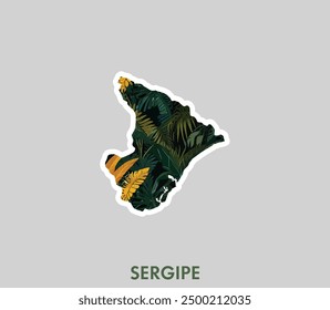 Discover the spirit of the Sergipe with this stylish sticker! It’s a reminder of the importance of protecting forests and natural heritage. The perfect choice for those who care about the planet.