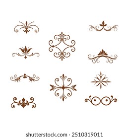  Discover a stunning collection of vintage decorative elements and ornaments in vector format. Perfect for enhancing your design projects with elegant and intricate details.