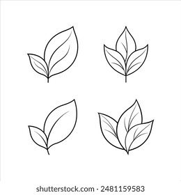 Discover a stunning set of leaf head logo line art vector illustrations, perfect for modern and minimalist branding. These elegant and creative designs feature clean lines and botanical themes