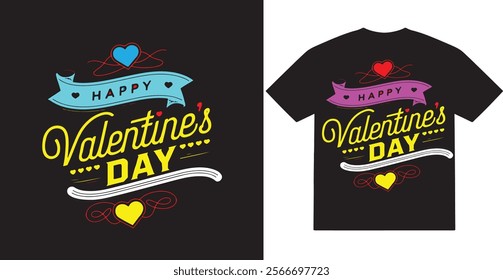 Discover stunning Valentine's Day t-shirt typography designs featuring romantic quotes, heart-themed graphics, and stylish fonts. Perfect for couples, gifting, and creative projects. 