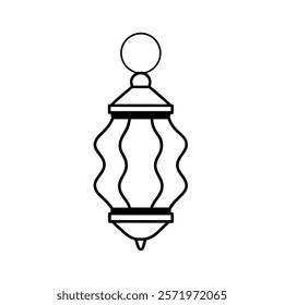 Discover a stunning wavy-shaped lantern illustration, perfect for festivals, celebrations, and creative projects. This high-quality vector features an artistic design  ideal for branding, decor,