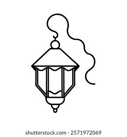 Discover a stunning wavy-shaped lantern illustration, perfect for festivals, celebrations, and creative projects. This high-quality vector features an artistic design  ideal for branding, decor,