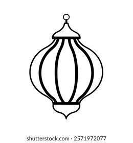 Discover a stunning wavy-shaped lantern illustration, perfect for festivals, celebrations, and creative projects. This high-quality vector features an artistic design  ideal for branding, decor,