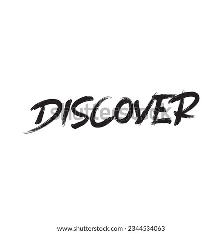 discover text on white background.