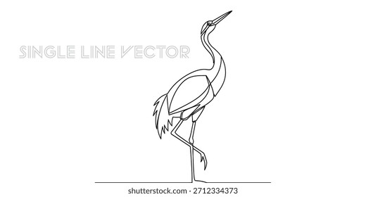Descubra esta bela ilustração em arte de linha única de um pássaro, perfeita para marcas contemporâneas, arte de parede ou projetos que precisam de natureza simples e elegante