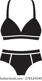 Discover this chic and stylish black bikini set featuring a sleek, tri-band design on both the top and bottom. The top has thin, adjustable straps for a comfortable fit, while the bottom showcases a classic high-waisted style with a subtle ruched detail. Perfect for beach outings, poolside lounging, or summer vacations, this bikini combines comfort and fashion effortlessly. Ideal for those looking for a timeless, versatile piece that can transition from day to night with ease.