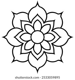Discover traditional Indian mandala vector art, perfect for logos, icons, line art, silhouettes, and clipart. Add intricate, cultural, and symmetrical designs to your creative projects.