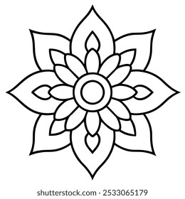 Discover traditional mandala art designs in vector illustration format. Perfect for icons, logos, line art, silhouettes, and clipart. Ideal for adding unique, intricate designs to your projects.