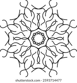 Discover traditional mandala art designs in vector illustration format. Perfect for icons, logos, line art, silhouettes, and clipart. Ideal for adding unique, intricate designs to your projects.