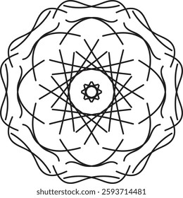 Discover traditional mandala art designs in vector illustration format. Perfect for icons, logos, line art, silhouettes, and clipart. Ideal for adding unique, intricate designs to your projects.