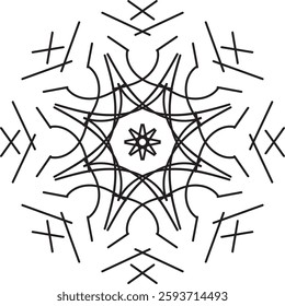 Discover traditional mandala art designs in vector illustration format. Perfect for icons, logos, line art, silhouettes, and clipart. Ideal for adding unique, intricate designs to your projects.