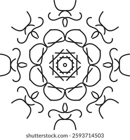 Discover traditional mandala art designs in vector illustration format. Perfect for icons, logos, line art, silhouettes, and clipart. Ideal for adding unique, intricate designs to your projects.