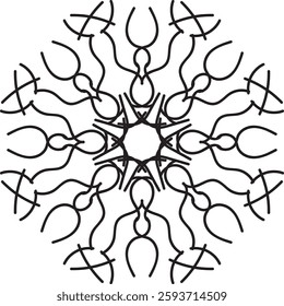 Discover traditional mandala art designs in vector illustration format. Perfect for icons, logos, line art, silhouettes, and clipart. Ideal for adding unique, intricate designs to your projects.