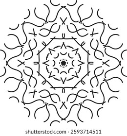 Discover traditional mandala art designs in vector illustration format. Perfect for icons, logos, line art, silhouettes, and clipart. Ideal for adding unique, intricate designs to your projects.