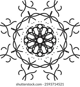 Discover traditional mandala art designs in vector illustration format. Perfect for icons, logos, line art, silhouettes, and clipart. Ideal for adding unique, intricate designs to your projects.