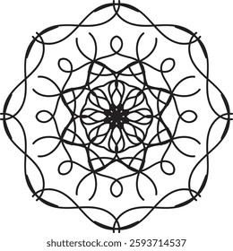 Discover traditional mandala art designs in vector illustration format. Perfect for icons, logos, line art, silhouettes, and clipart. Ideal for adding unique, intricate designs to your projects.