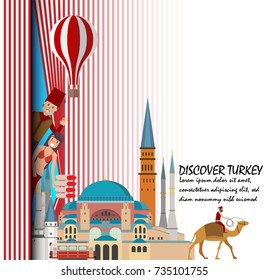 Discover Turkey. Travel to Turkey presentation template.