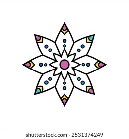 Descubra o conjunto de Vetor Mandala Doodle com desenhos de mandala belamente desenhados à mão em arte de linha detalhada em um fundo branco