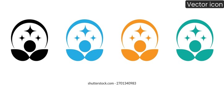 Discover versatile abstract lotus flower logo designs in striking colors, perfect for brands seeking elegance and growth. Inspiring symbols for wellness and success.
