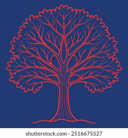Discover a vibrant, detailed tree illustration perfect for eco-themed designs, nature projects, or environmental campaigns. Ideal for posters, web graphics, and branding materials.