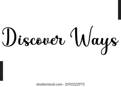 Discover Ways Travel Quote Modern Text Typography