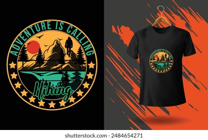 Discover the wild with our hiking T shirt design, Perfect for outdoor adventures and nature lovers.

 print ready for eps vector file.

Thank You