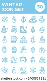 Discover the winter with our meticulously crafted icon set.Immerse your audience in a Cozy Mittens,and Winter Sports joy. From Ice Skating elegance to