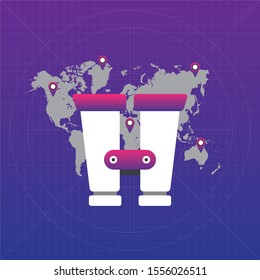 Discover the World.Travel explore design