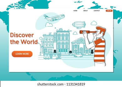 Discover the World.Travel explore, discover and trip to world.