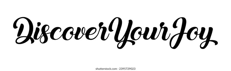 discover your joy text on white background.