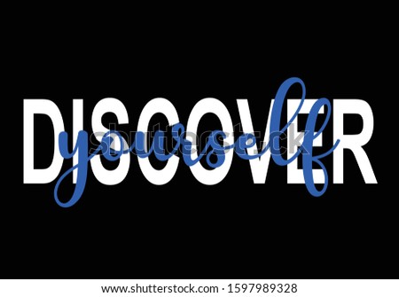 discover yourself hand drawing vector