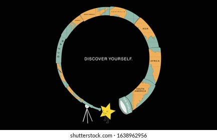 Discover yourself. Star finding himself