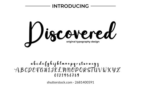 Discovered - Elegant Script Font for Smooth Handwritten Design and Creative Typography