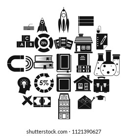 Discoverer icons set. Simple set of 25 discoverer vector icons for web isolated on white background