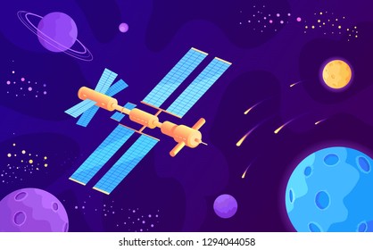 Discovering new planets by space satellite science station