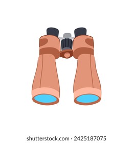 discovery binoculars cartoon. view search, look military, telescope hand discovery binoculars sign. isolated symbol vector illustration