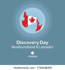Discovery Day Newfoudland Labrador Canada Stock Vector (Royalty Free) 1760438390